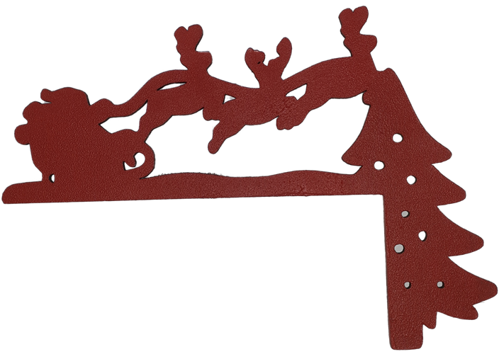 Décoration de porte - Noël